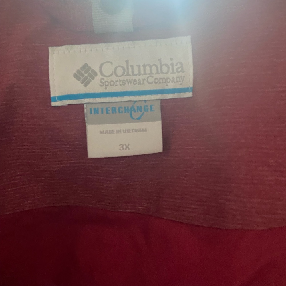 Women’s Columbia jacket size 3x